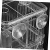 ibasenice Double-Wall Transparent Fish Breeder Box with Suction Cup view 3