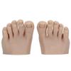Dinntty 1 Pair Silicone Practice Feet for Nail Art and Tattoos view 1