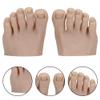Dinntty 1 Pair Silicone Practice Feet for Nail Art and Tattoos view 2