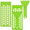 Green PP Lip Balm Tray and Spatula Set, 50-Slot DIY Mold view 1