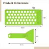 Green PP Lip Balm Tray and Spatula Set, 50-Slot DIY Mold view 4