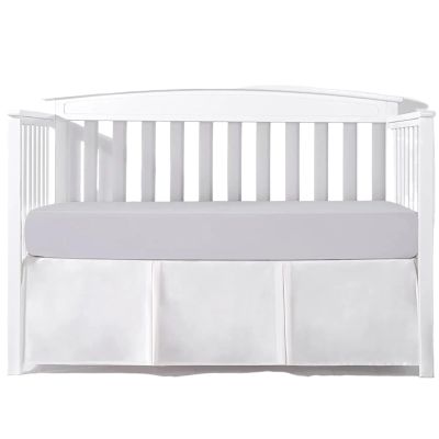 EKalgretrA Pleated Crib Skirt, White, 28 x 52 x 14 in