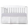 EKalgretrA Pleated Crib Skirt, White, 28 x 52 x 14 in view 1