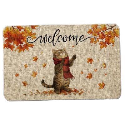 Thanksgiving Outdoor Cat Mat 16x24 inches