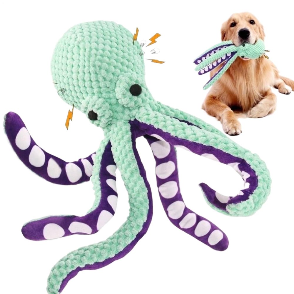 Ancsttu Octopus Dog Squeaky Toy