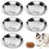 5-Pack Stainless Steel Cat Bowls 15.5 cm view 1