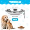 5-Pack Stainless Steel Cat Bowls 15.5 cm view 3