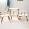 Generic Wooden Kids' Table and Chair Set, White view 2