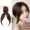 Clip-In Side Bangs Hair Topper, Dark Brown view 3