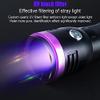Ghzste 80W 365nm Rechargeable UV Flashlight with Black Filter view 2