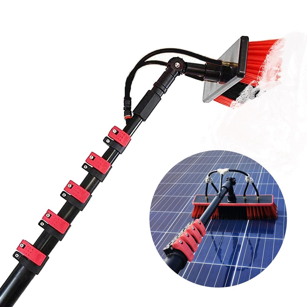 6 m Water-Fed Telescopic Window Cleaning Pole with Brush