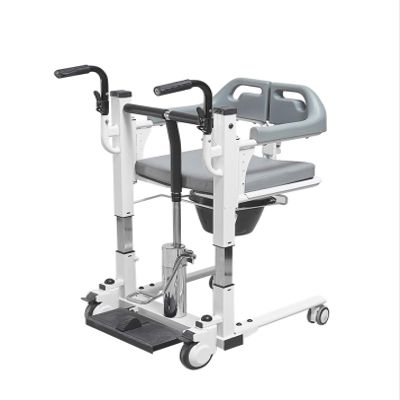 3-in-1 Height-Adjustable Commode Chair with Removable Bucket and Padded Seat