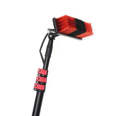 Telescoping Window Cleaning Brush Set, 3.6–10.8 m, Extendable Pole with Water Hose for Solar Panels, Conservatories, and Photovoltaic Systems