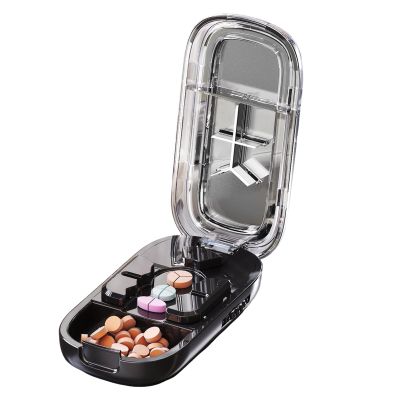 Krmoau Tablet Splitter with Centering Aid – Portable Compact Pill Cutter