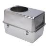 Qcwwy Cat Daily Goods Metal Litter Box with Splash-Resistant High-Side Design, Odor Management, Enclosed Top Entry, and Spacious Multi-Cat Capacity view 1