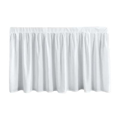 Children's Bed Skirt with Ruffles, Wraparound Design, Machine Washable, 32-Inch White