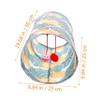 Supvox Foldable Cat Tunnel, Cute Indoor Polyester Play Tunnel for Cats and Kittens view 2