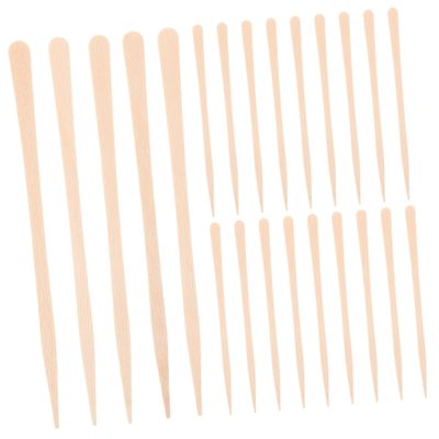 TOGEVAL 100-Pack Disposable Wooden Wax Sticks for Precise Body Hair Removal