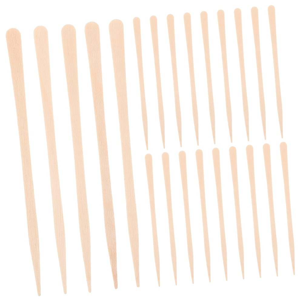 TOGEVAL 100-Pack Disposable Wooden Wax Sticks for Precise Body Hair Removal