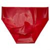 Men's Seamless Latex Elephant-Nose Briefs, Low Waist (M, Red) view 1