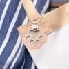 Paw-Shaped Keychain for Pet Hair view 3