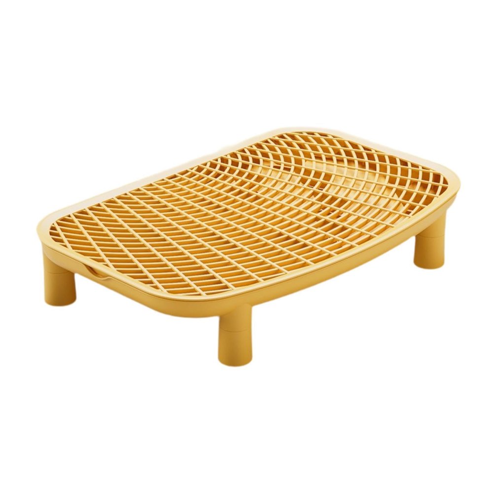 Milageto Cat Ramp for Litter Box Access, Yellow