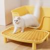 Milageto Cat Ramp for Litter Box Access, Yellow view 2