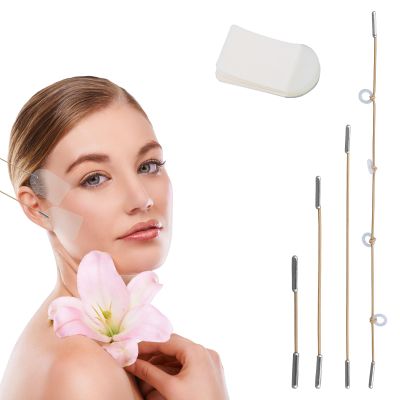 40-Piece Facelift Tape Set with 4 Lifting Cords, Skin Tone