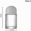 Hehglng Empty Glass Roller Bottles with Plastic Rollerballs, Leakproof, 50 ml, 2-Pack view 4