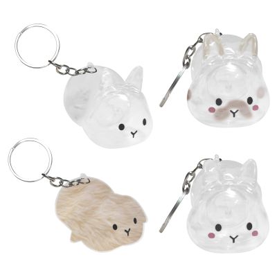 Generic Cat Hair Holder Collector | 4-Piece Pet Hair Container Set - Bunny-Shaped Transparent Holder for Daily Use, Home, Ceremonies, Birthdays, and Travel