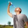 Portable Water Bottle Shower Cap view 2