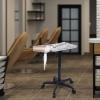 Huangj-0527 Aluminum Salon Rolling Cart for Hair, Tattoo & Cosmetic Tools, Silver view 4