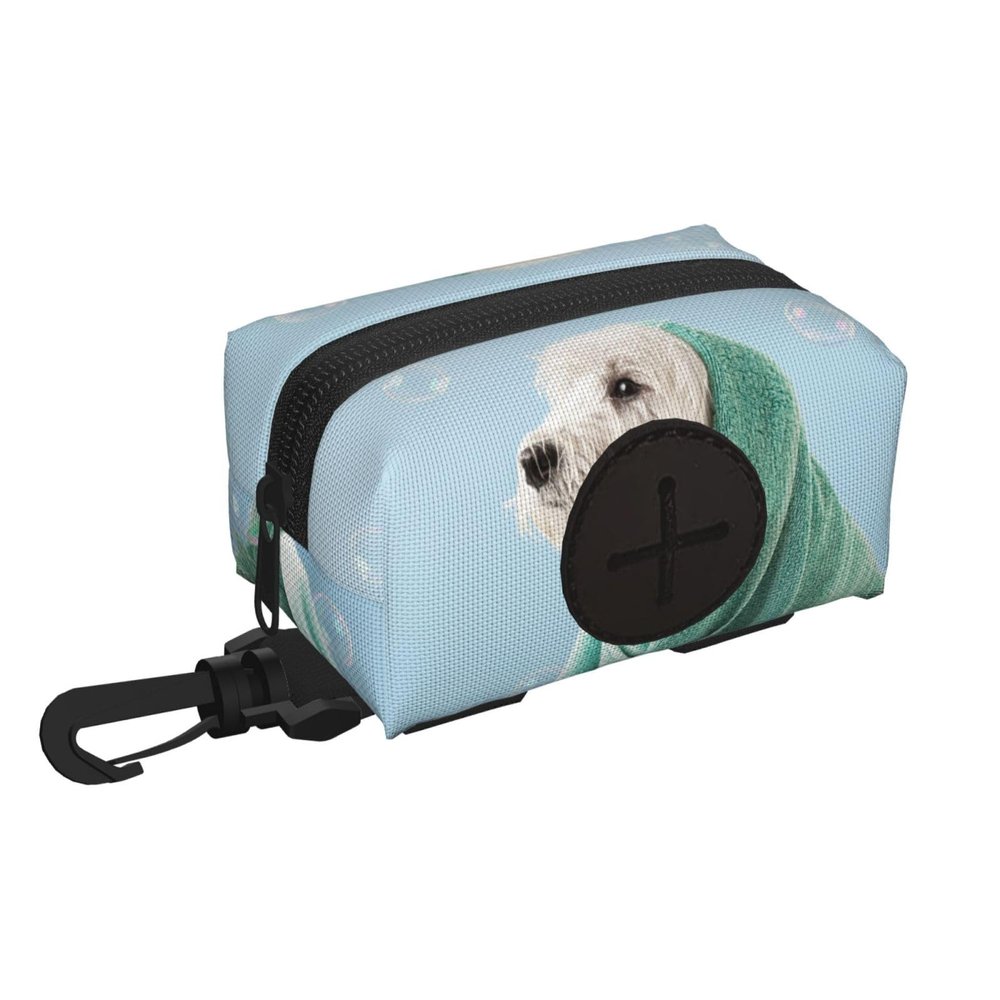 Kuilepa Dog Poop Bag Dispenser for Leashes with Zipper Pocket