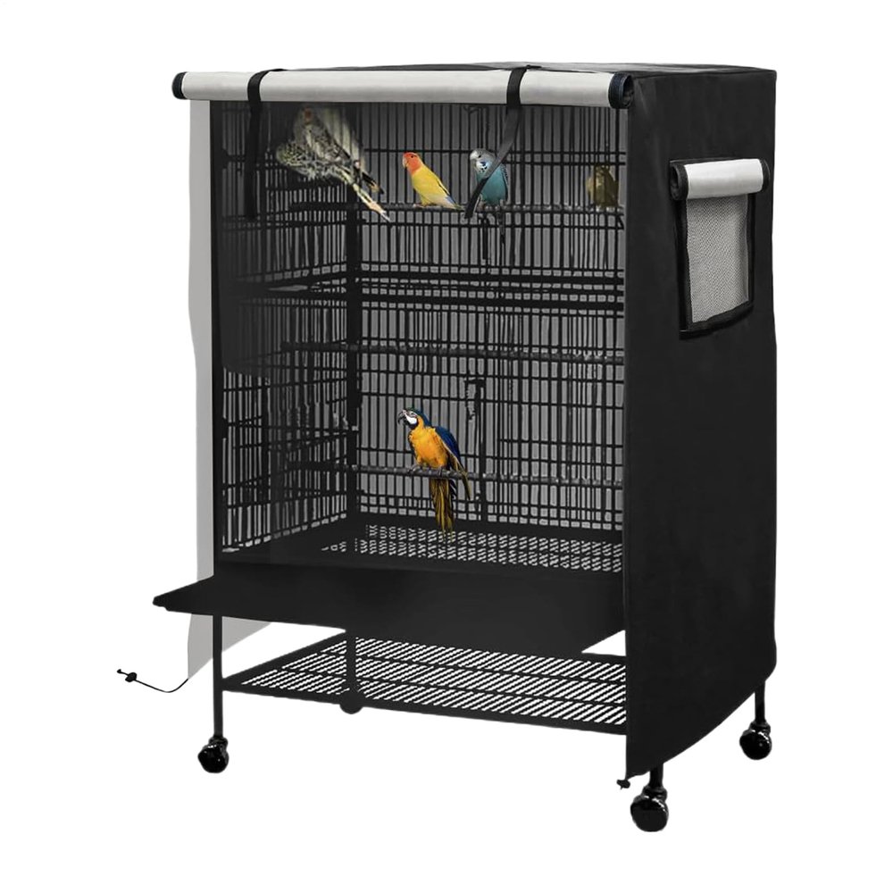 Waterproof Bird Cage Cover, Light-Blocking, for Nighttime
