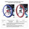 24-Inch Wheelchair Push-Rim Covers, Silicone Grip and Traction Covers view 3