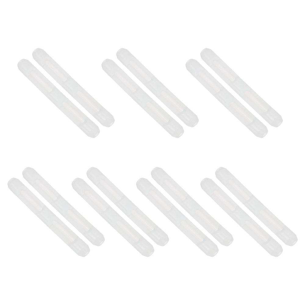 PATIKIL Silicone Eyeglass Ear Hooks, 7 Pairs, Clear, for 3–10 mm Temples