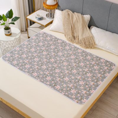 Morbuy Washable Waterproof Incontinence Bed Pad, Non-Slip, 180 x 200 cm, Floral