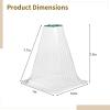 Garden Plant Cloches, 20 Plant Covers with Adjustable Ventilation, 40 Ground Stakes Included view 3