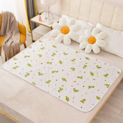 Morbuy Washable Waterproof Incontinence Bed Pad, Non-Slip, Breathable, Dinosaur, 150 x 200 cm