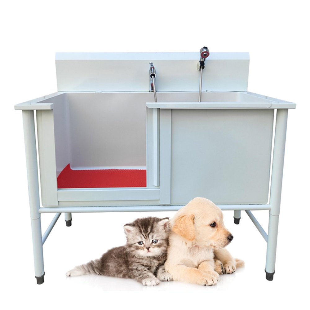 Professional Stainless Steel Dog Grooming Tub, 100 cm