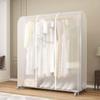 Reusable Dustproof Garment Rack Cover, Transparent view 1