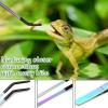 Reptile Feeding Tweezers with Silicone Tip, Long and Curved view 2