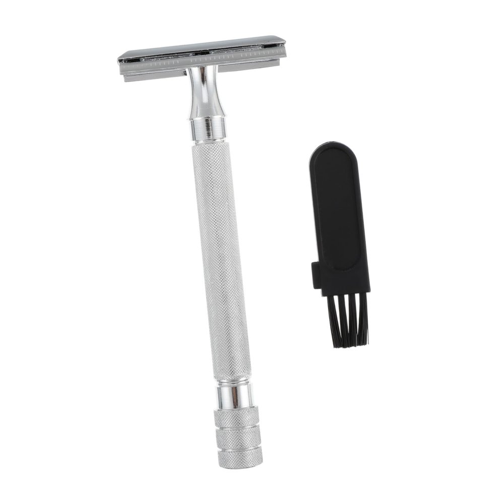 Gatuida Metal Double-Edged Razor with Non-Slip Handle