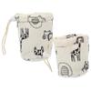BESTonZON 2-Pack Cotton Baby Bottle Covers with Cartoon Pattern, Reusable and Impact-Resistant view 1