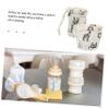 BESTonZON 2-Pack Cotton Baby Bottle Covers with Cartoon Pattern, Reusable and Impact-Resistant view 2