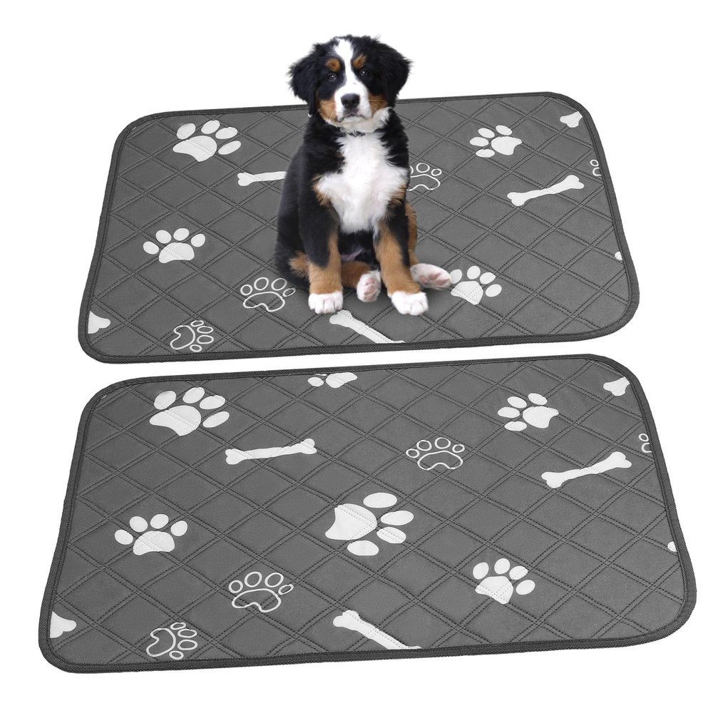 Supvox Large Dog Pee Pads, 2-Pack, Washable and Reusable Polyester