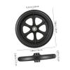 4-Piece Wheelchair Front Wheel Set with Axles, PVC, Black view 2
