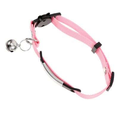 BESTonZON Adjustable Cat Collar Pink 20-30cm
