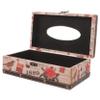 Mobestech Wooden Tissue Box, Retro Style, Smooth Surface view 1