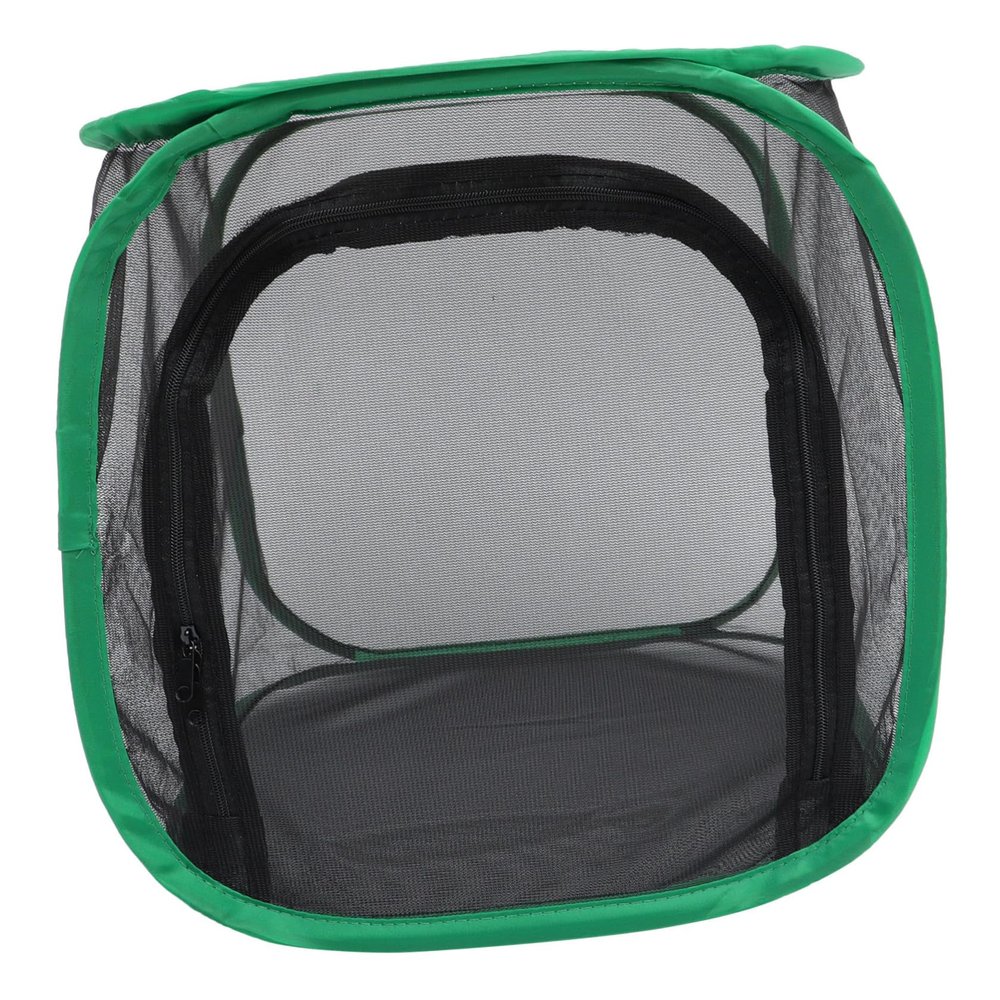 Foldable Butterfly Mesh Cage with Zipper, Black, for Children